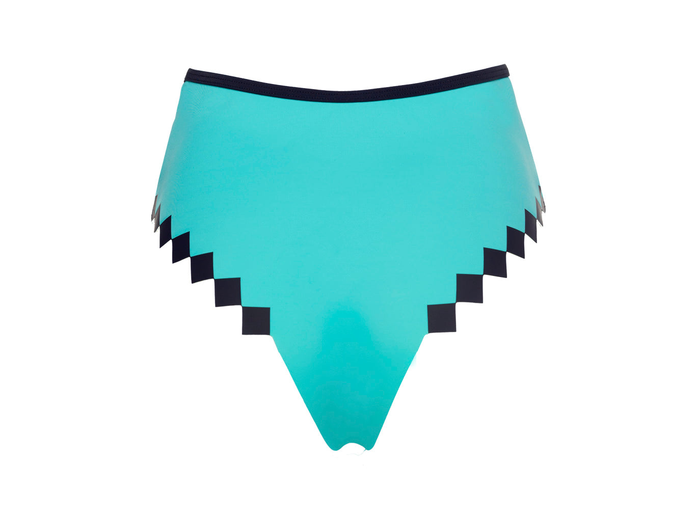 Pixel Meeseeks Teal Hi Rise Bikini Bottom